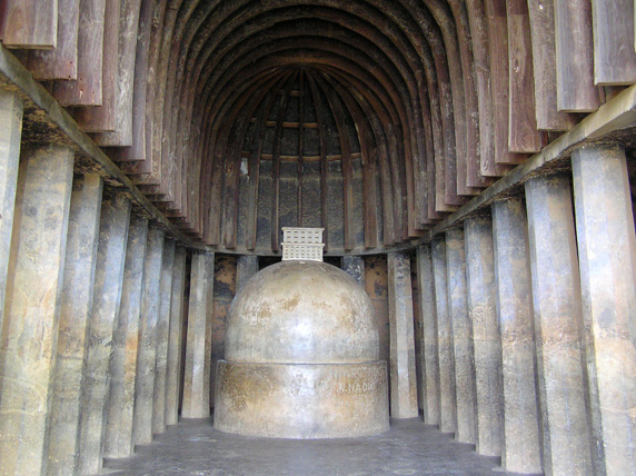 Rock-cut Buddhist caves at Bhaja near Lonavala