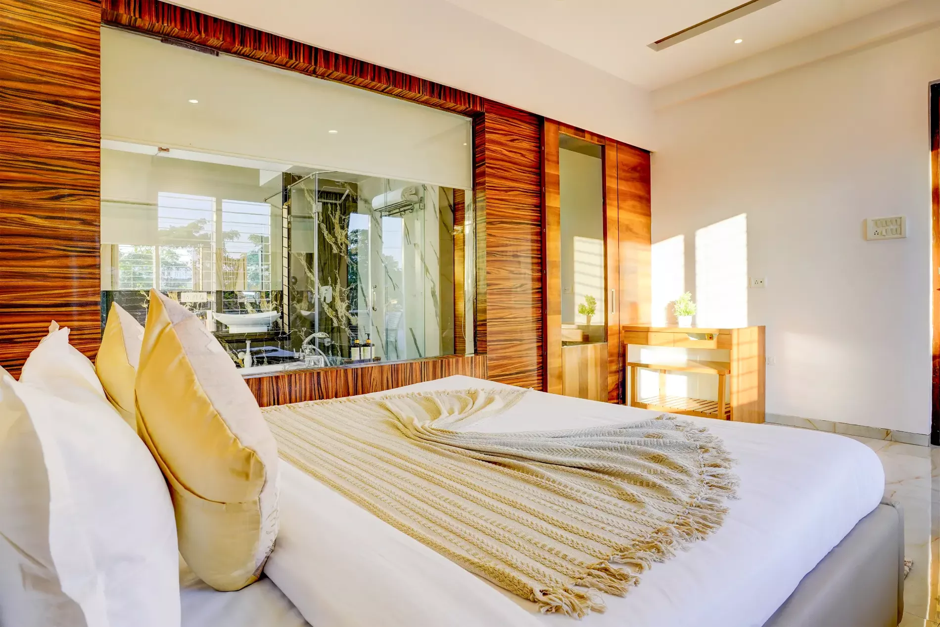 Master suite seating area at LonavillaStay villa