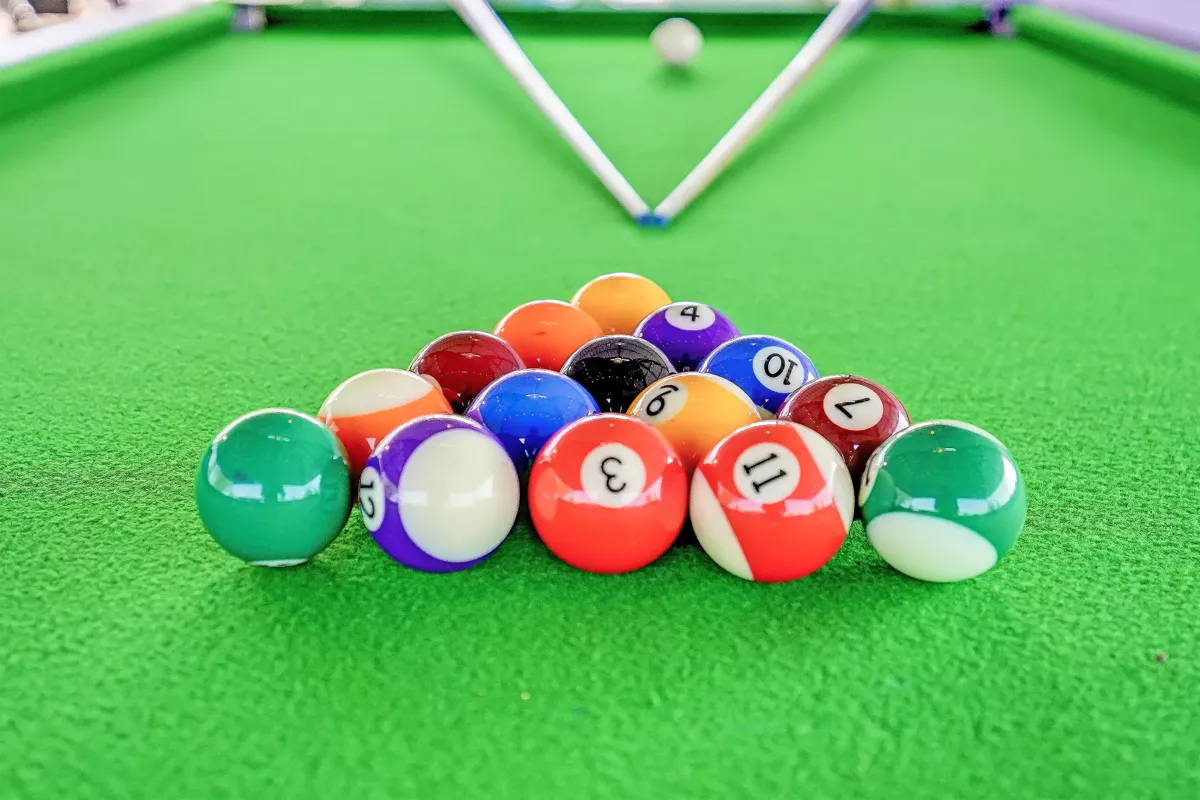 Rooftop snooker table at LonavillaStay villa in Lonavala